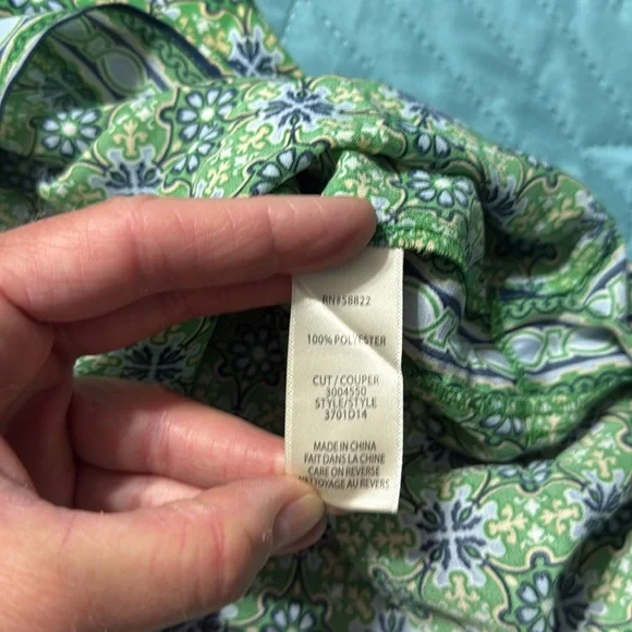 3/$14 Max Studio Sheer Patterned Midi Skirt Size: M - Picture 7 of 8